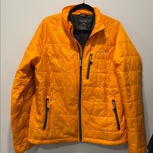 L.L. Bean Women’s Orange Jacket stowaway